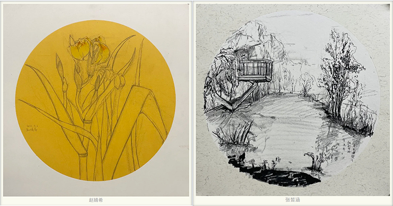 丹青易考基础部学生户外写生作品