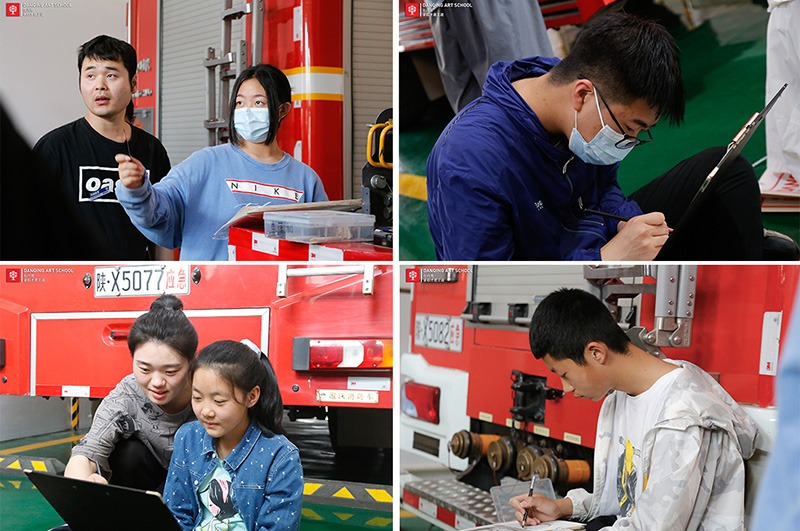 丹青美育 | 走进消防支队，致敬最可爱的人！