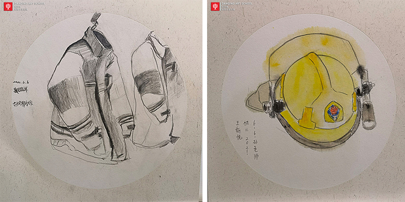 丹青美育 | 走进消防支队，致敬最可爱的人！