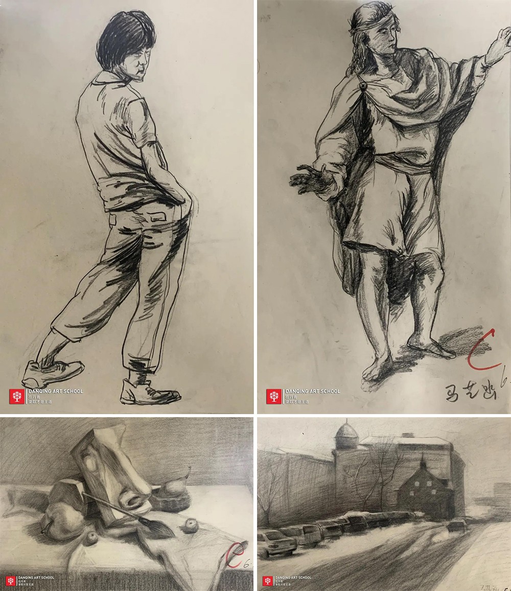 丹青易考马艺函的进阶之路前期画作