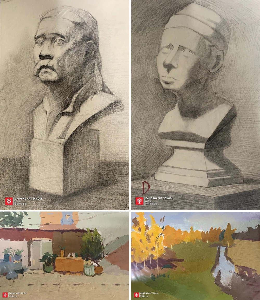 丹青易考马艺函的进阶之路前期画作