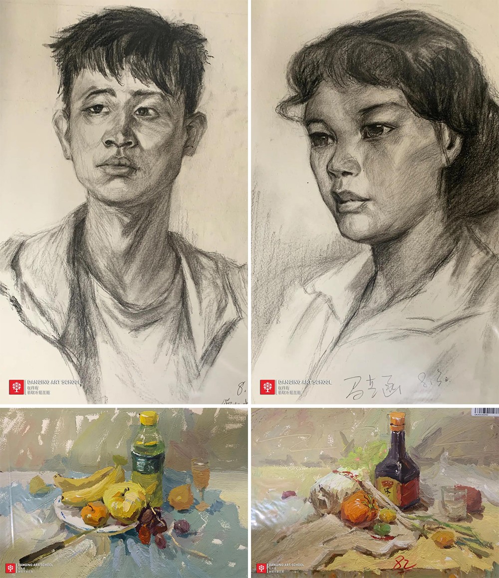丹青易考马艺函的进阶之路中期画作