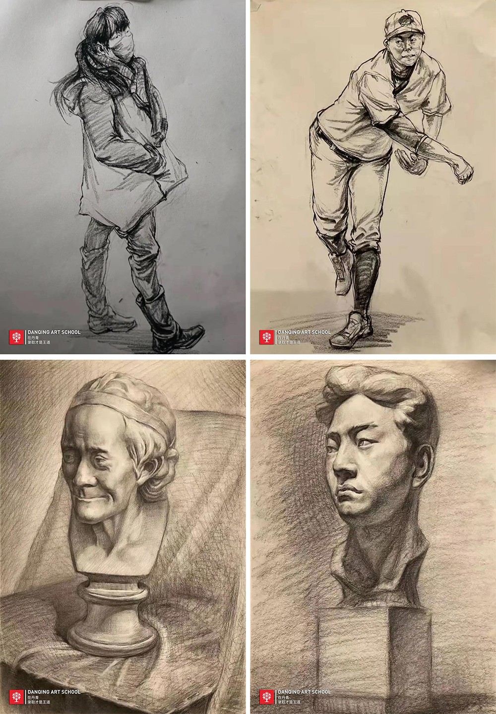 丹青学子刘家禄前期作画