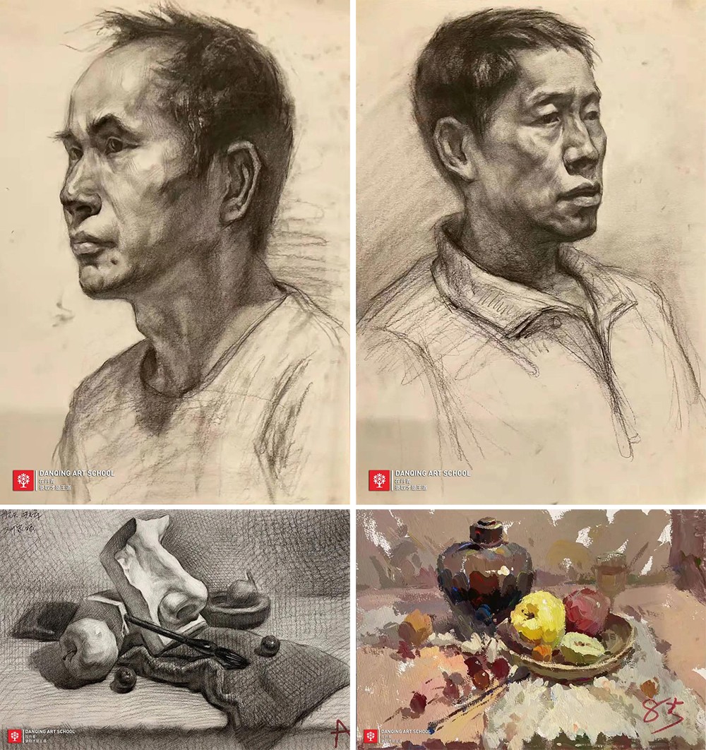 丹青学子刘家禄前期作画