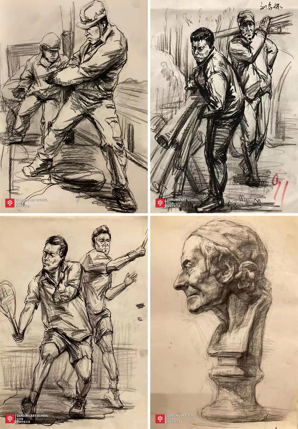 丹青学子刘家禄后期作画