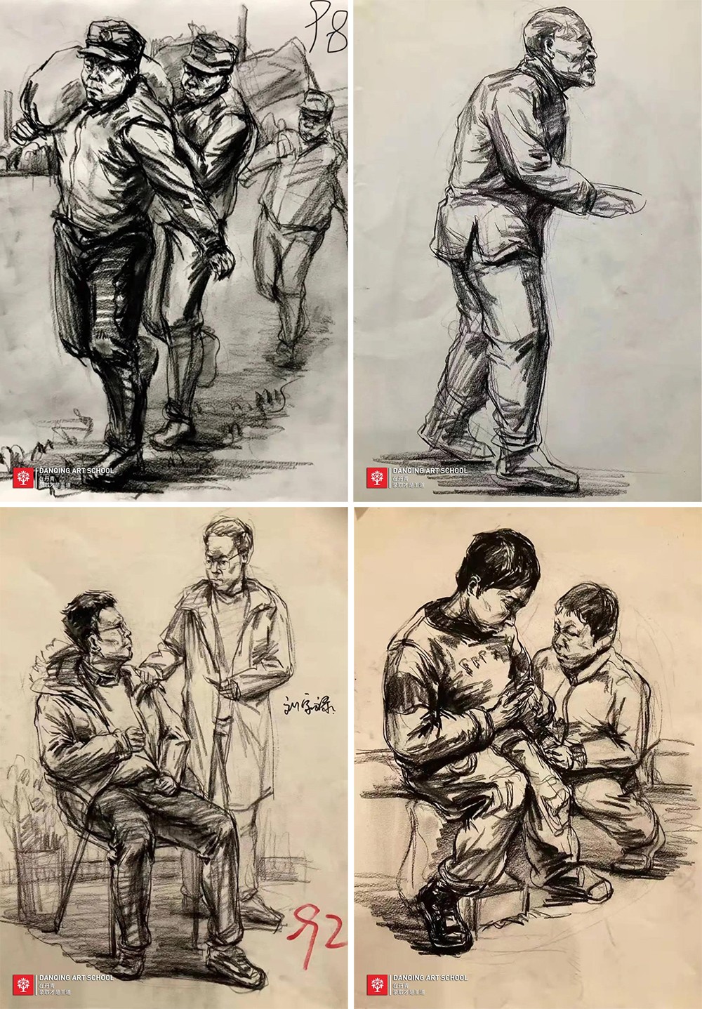 丹青学子刘家禄后期作画