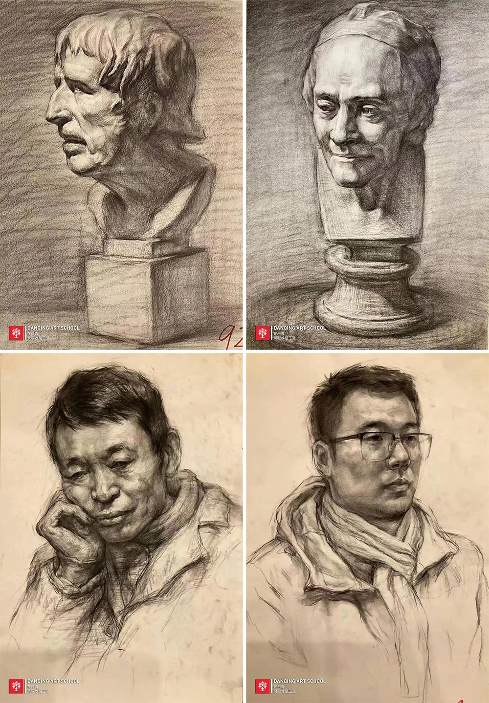 丹青学子刘家禄后期作画