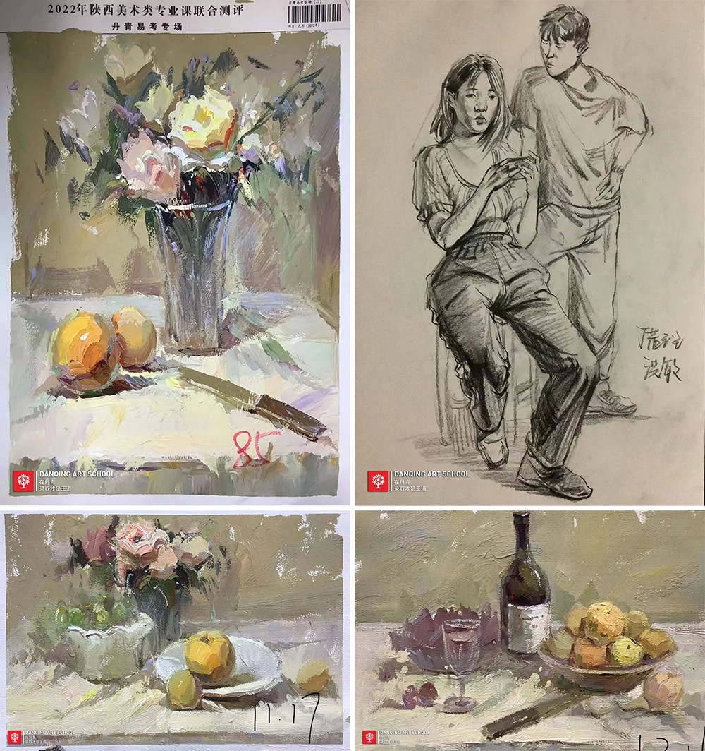 2022届丹青学子洪敏后期作画