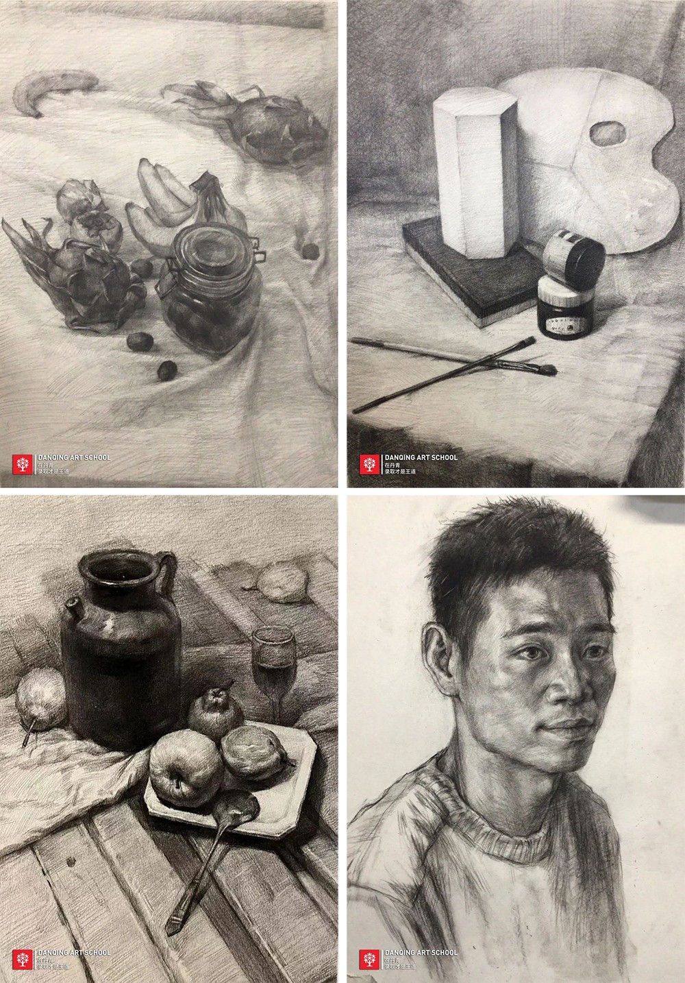 丹青易考学子孙璨前期作画