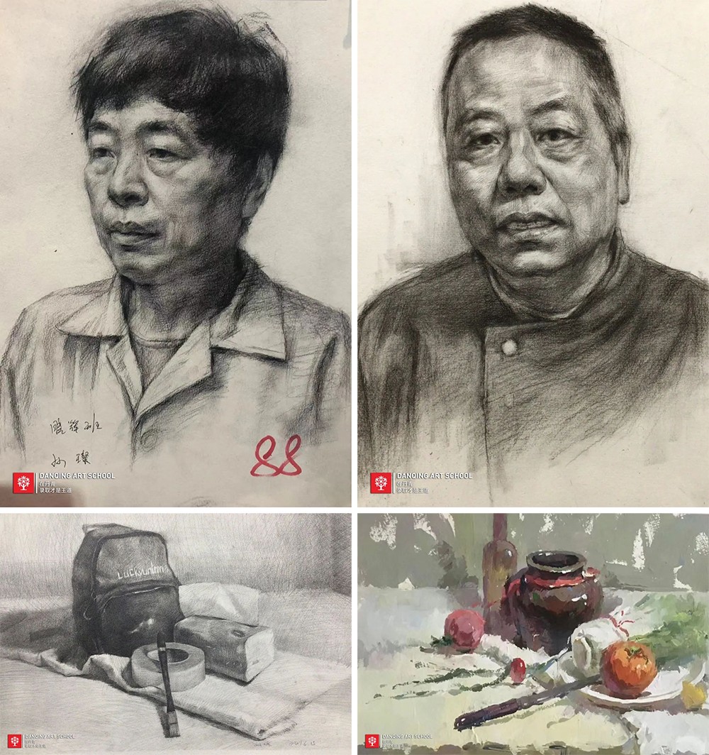 丹青易考学子孙璨前期作画