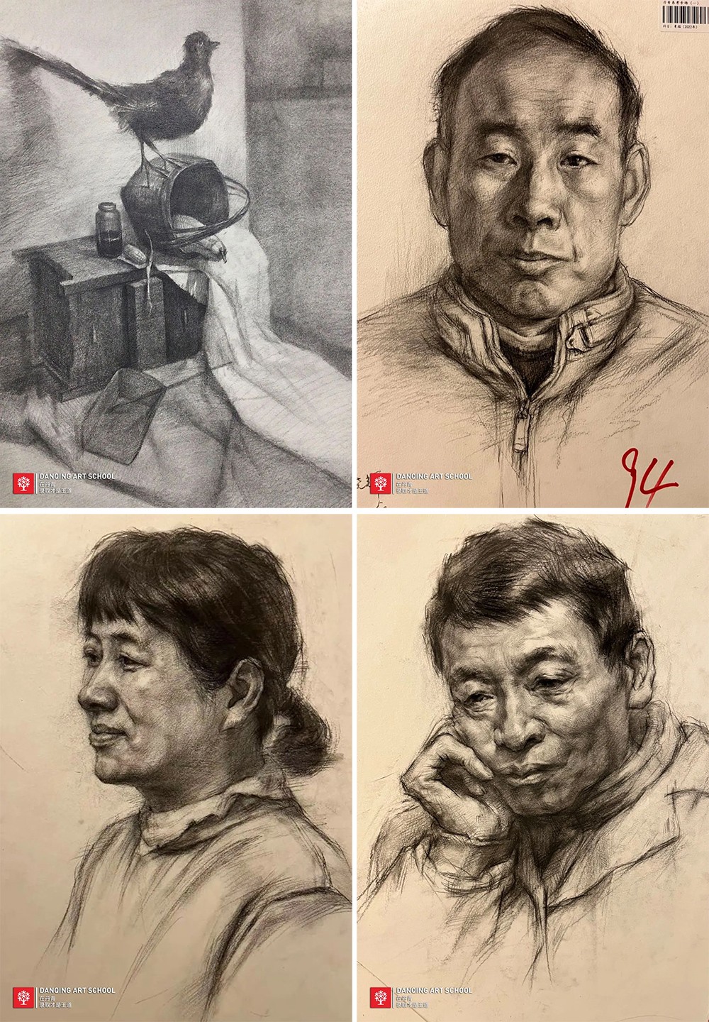 丹青易考学子孙璨后期作画