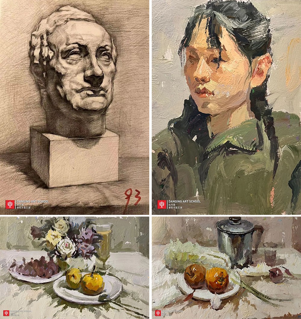 丹青易考学子孙璨后期作画