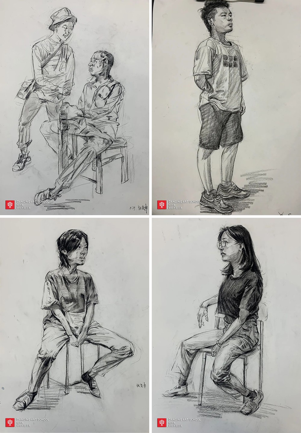 2022届丹青学子张奕申中期作画