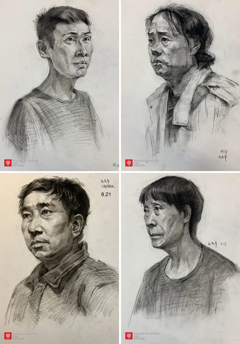 2022届丹青学子张奕申中期作画