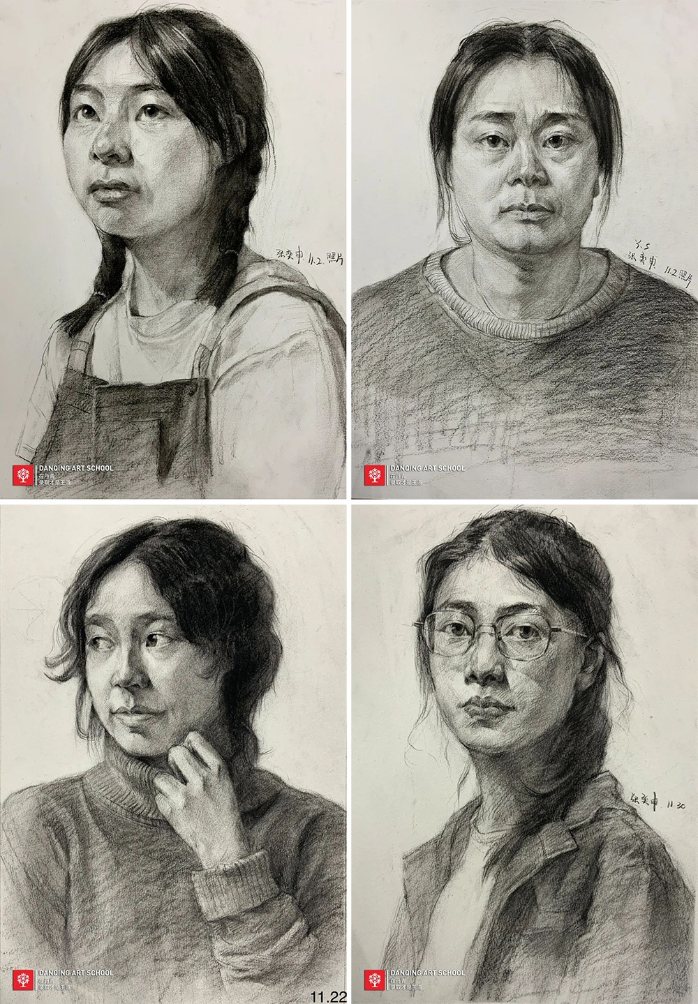 2022届丹青学子张奕申后期作画