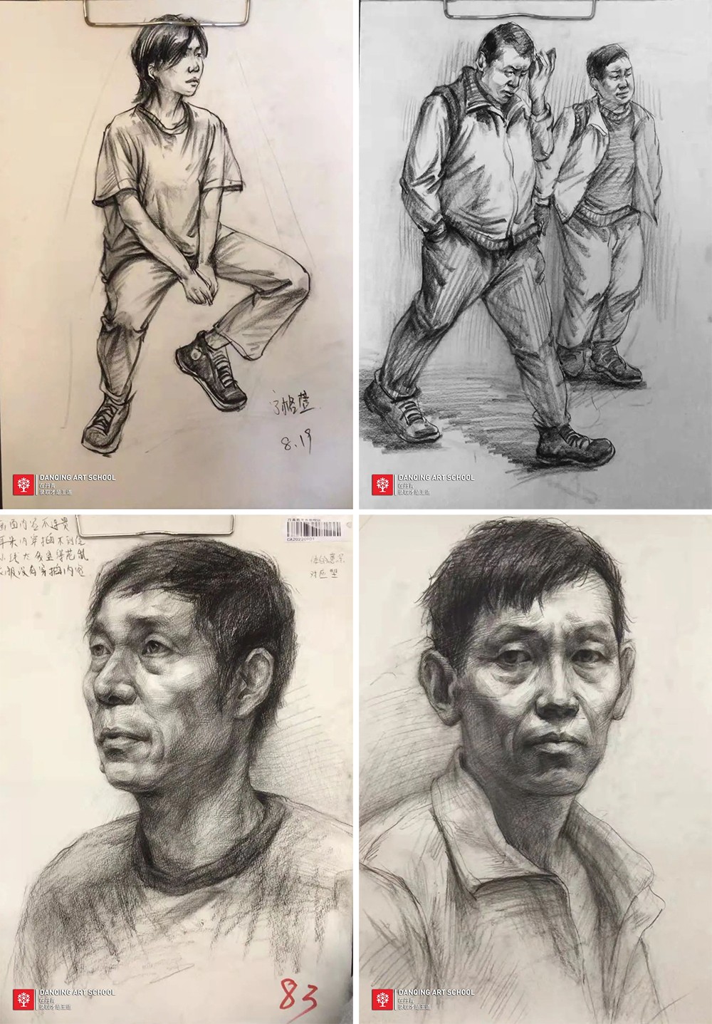 2022届丹青学子宁格萱前期作画