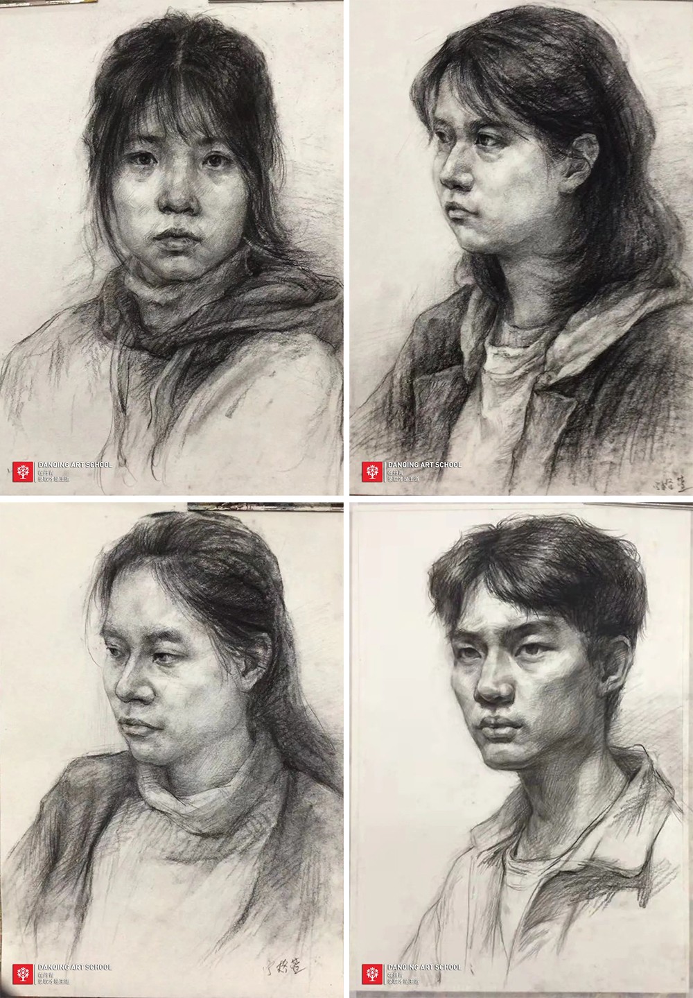 2022届丹青学子宁格萱中期作画