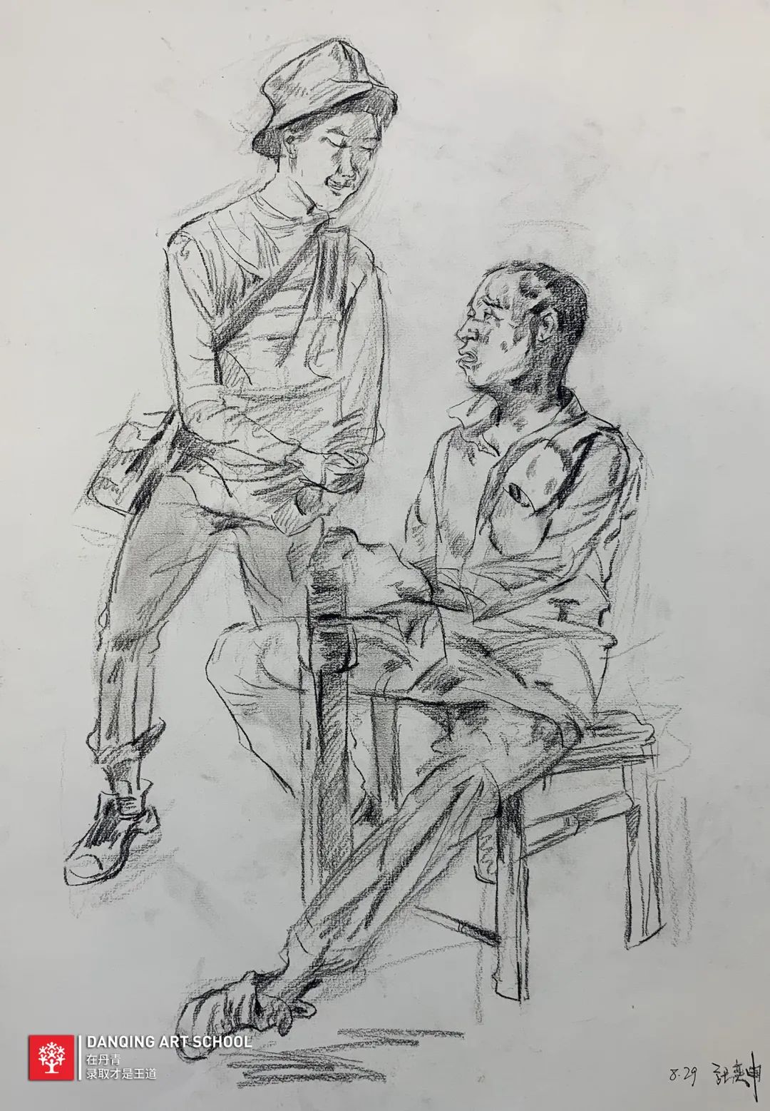 丹青易考学子绘画作业