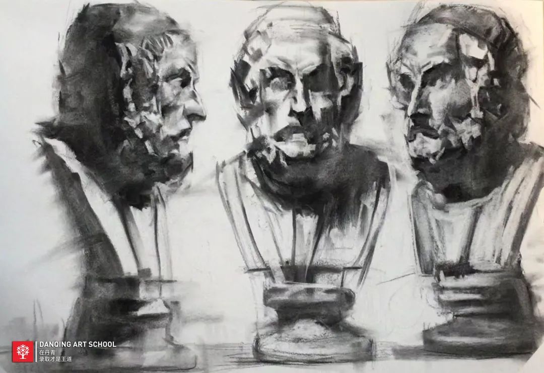 丹青学子素描石膏像