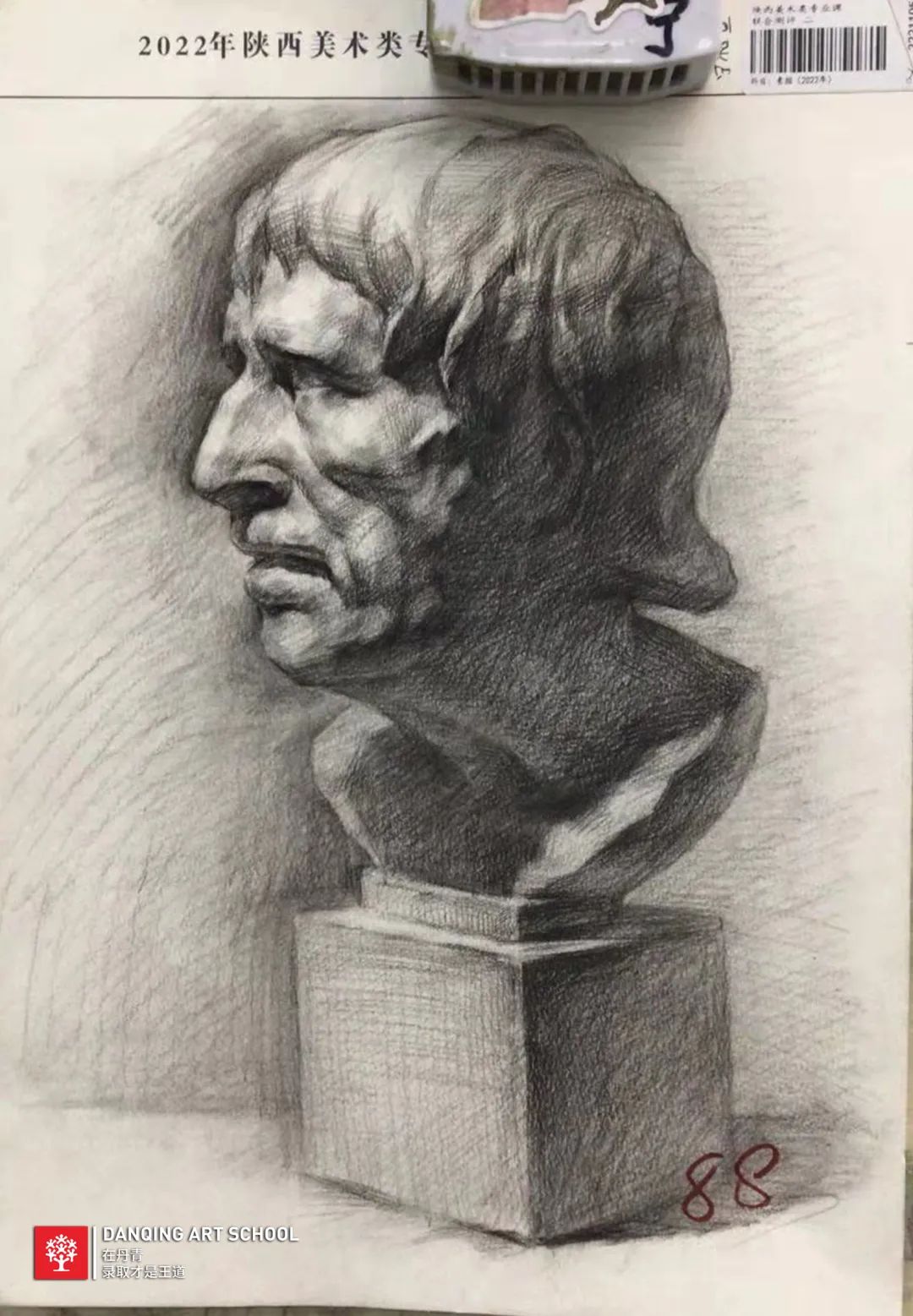 丹青学子素描石膏像