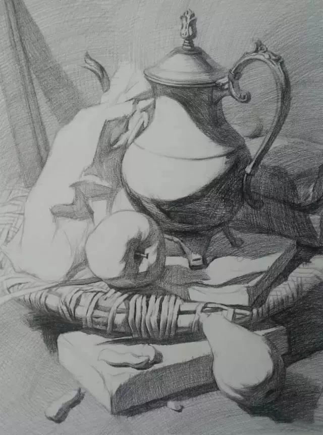 素描静物的画法与步骤示范