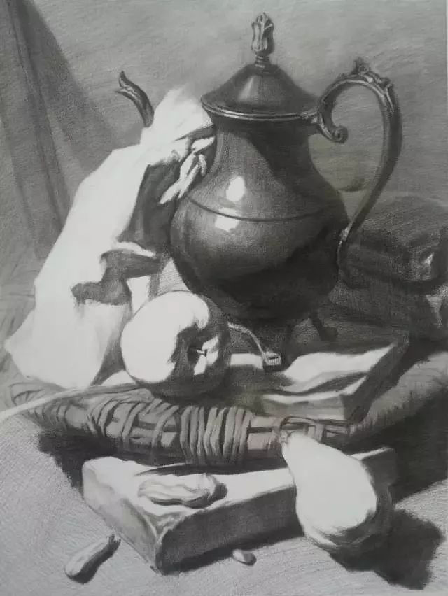 素描静物的画法与步骤示范
