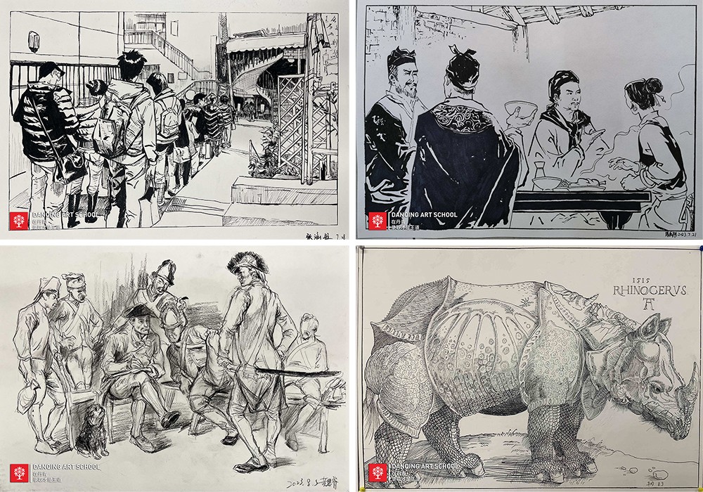 勇攀顶峰丹青易考暑假班结业作品展——速写作品篇 (9).jpg