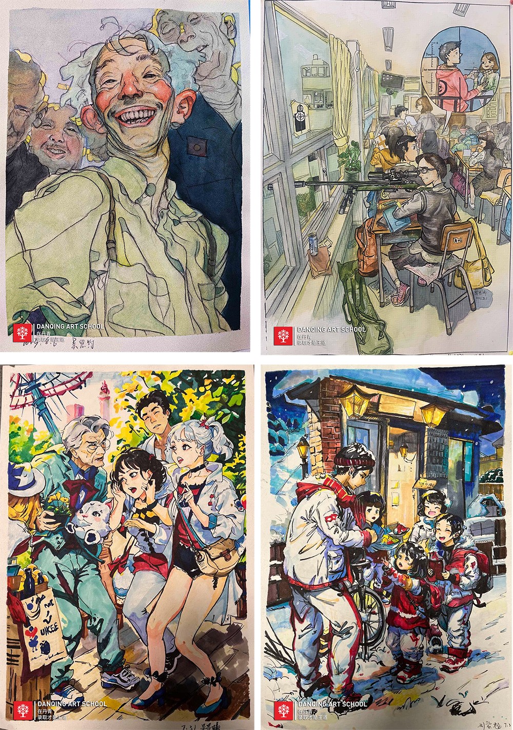 勇攀顶峰丹青易考暑假班结业作品展——速写作品篇 (3).jpg