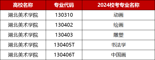 湖北美术学院2024校考专业.png